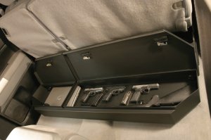 Toyota Tundra Underseat Storage Box - Rear - Tuffy Products - Lockbox - Black - `07-`22